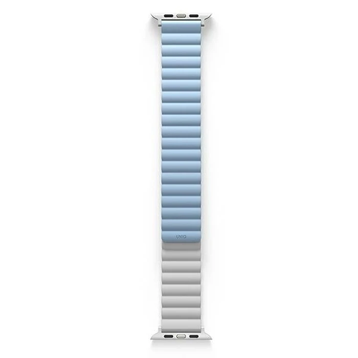 UNIQ Revix strap Apple Watch 4/5/6/7/SE/8/9/Ultra 44/45/49mm Reversible Magnetic white-blue