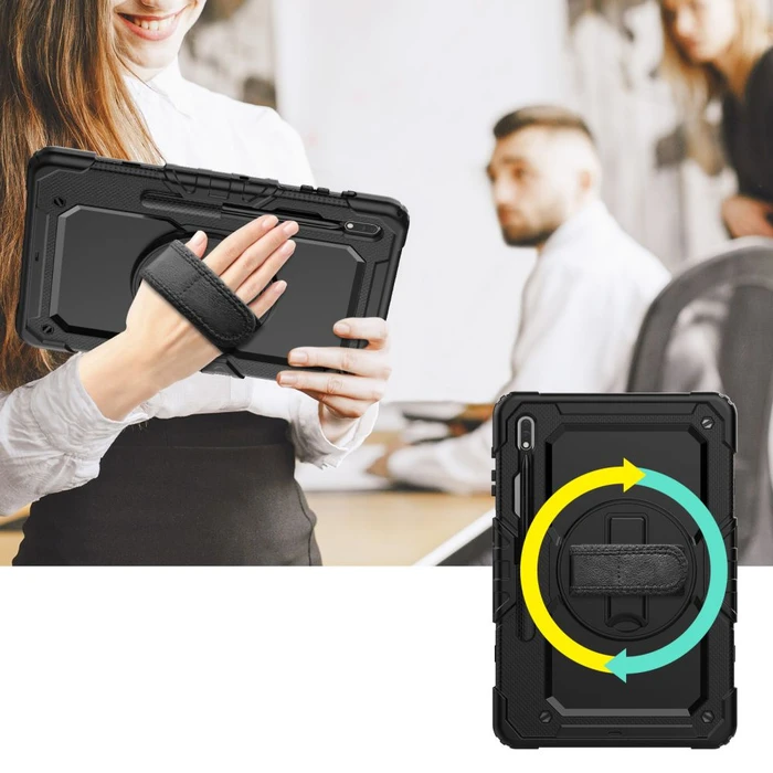 Tech-Protect Solid360 Samsung Galaxy Tab S8+ Plus/S7+ Plus/S7 FE 12.4 Black