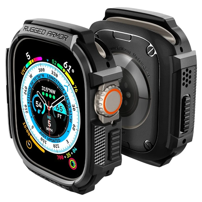 Case Spigen Rugged Armor Apple Watch Ultra 49mm Matte Black