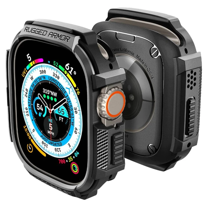 Case Spigen Rugged Armor Apple Watch Ultra 49mm Matte Black