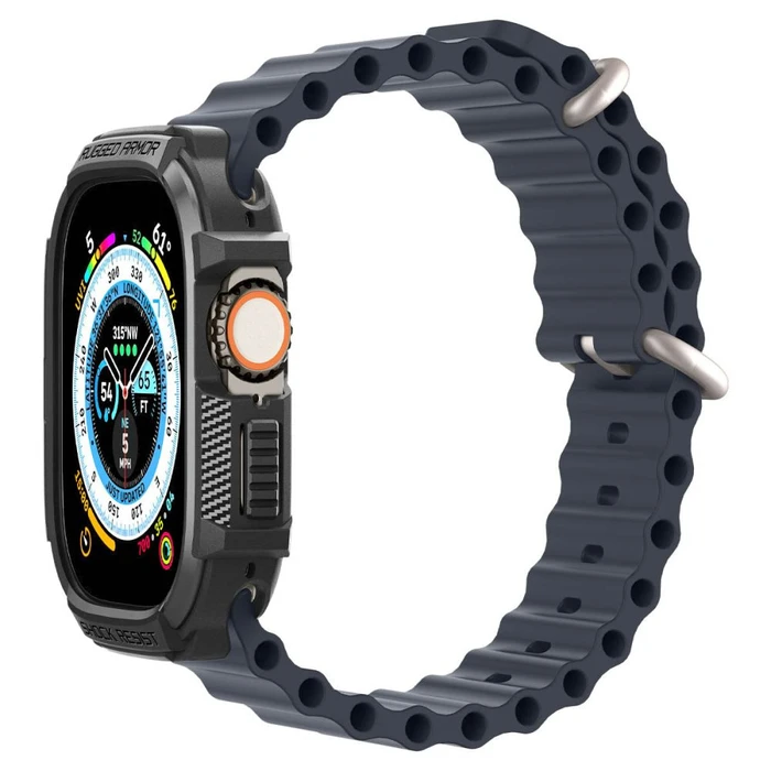 Case Spigen Rugged Armor Apple Watch Ultra 49mm Matte Black