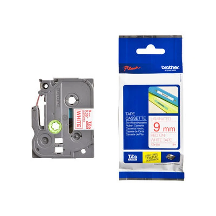 Ταινία Ετικετογράφου Brother TZe222 9mm White/red