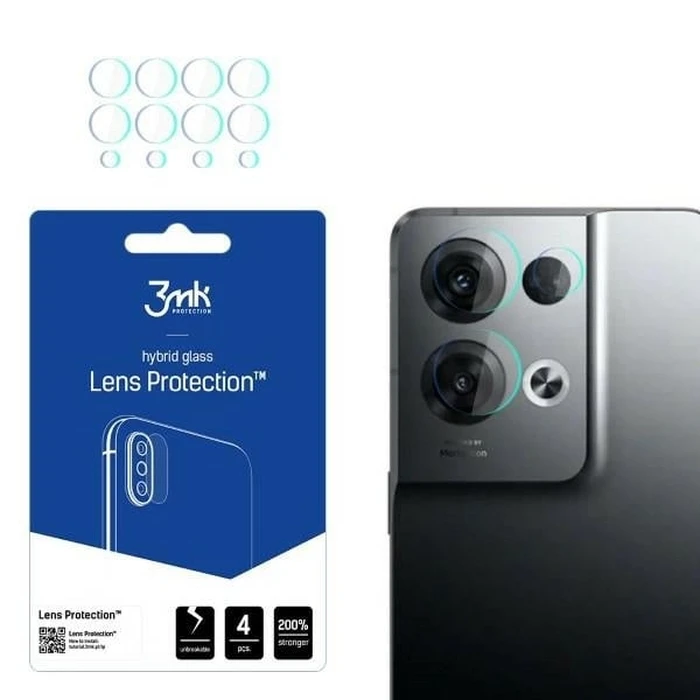 3MK Lens Protect Oppo Reno 8 Pro [4 PACK]
