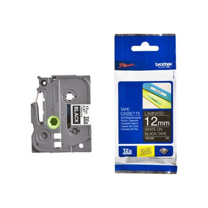 Ταινία Ετικετογράφου Brother TZe335 12mm Black/wh