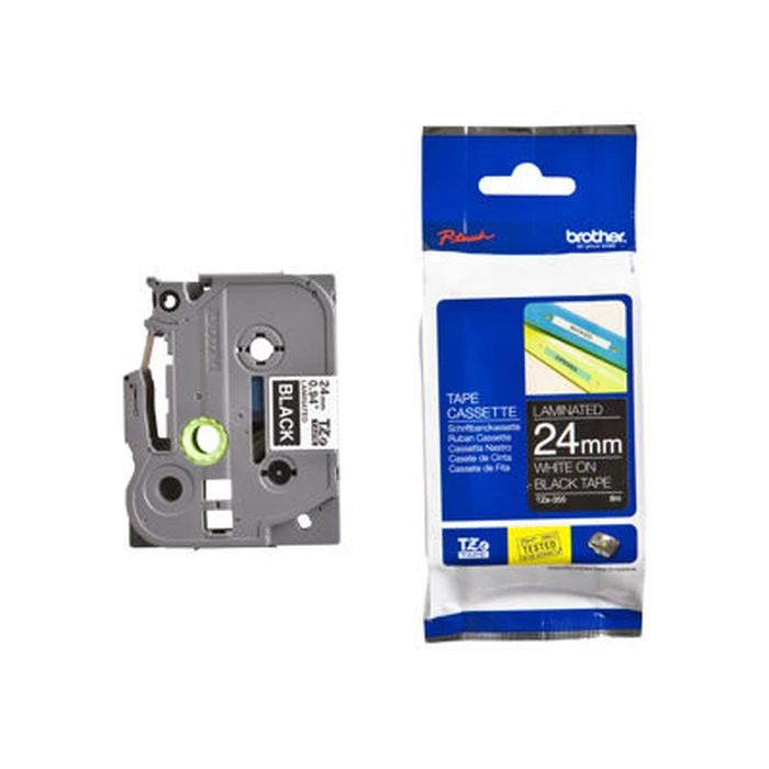 Ταινία Ετικετογράφου Brother TZe355 24mm Black/wh