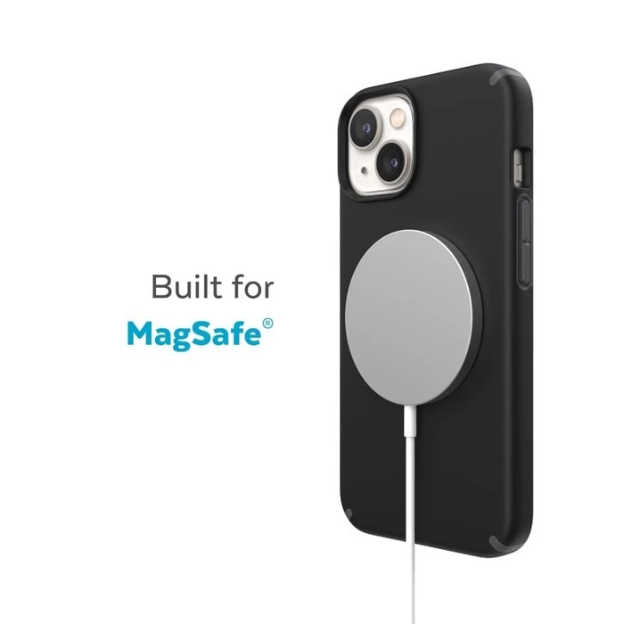 Speck CandyShell Pro + MagSafe MICROBAN Apple iPhone 14 Plus / 15 Plus (Black / Slate Grey)