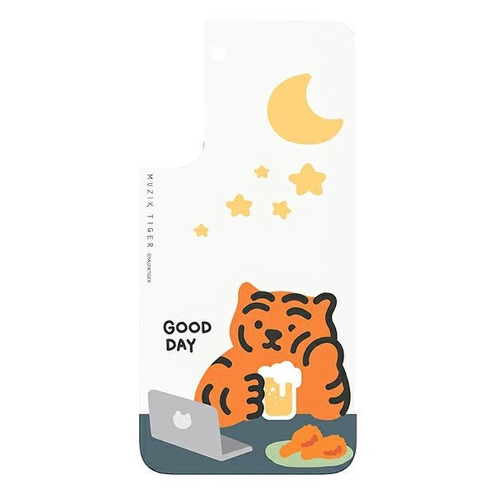Samsung Galaxy S22 GP-TOU021HOSOW to Frame Cover Case Muzik Tiger white