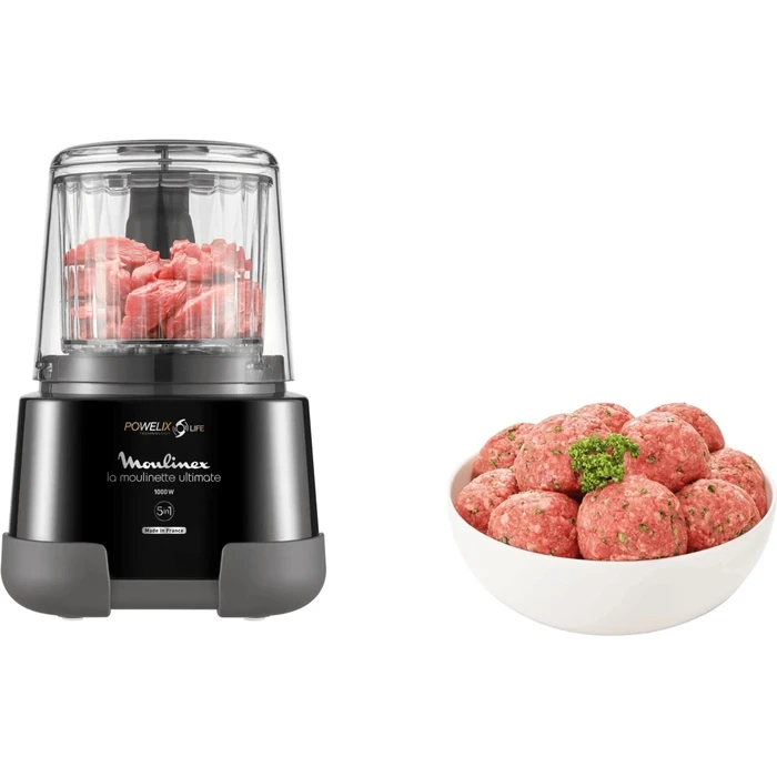 Moulinex Moulinette Ultimate DP8108 - Hand Blender & Food Chopper, Black