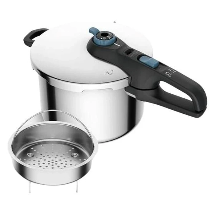 Tefal Secure Trendy P2580701 Χύτρα Ταχύτητας / Ατμομάγειρας 6L, Ασημί