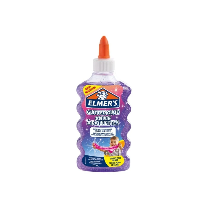 Elmer's Υγρή Κόλλα Γενικής Χρήσης 177 ml Μωβ (Glitter) - 2077253