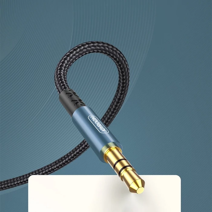 Joyroom stereo audio AUX cable 3,5 mm mini jack 1 m dark blue (SY-10A1)