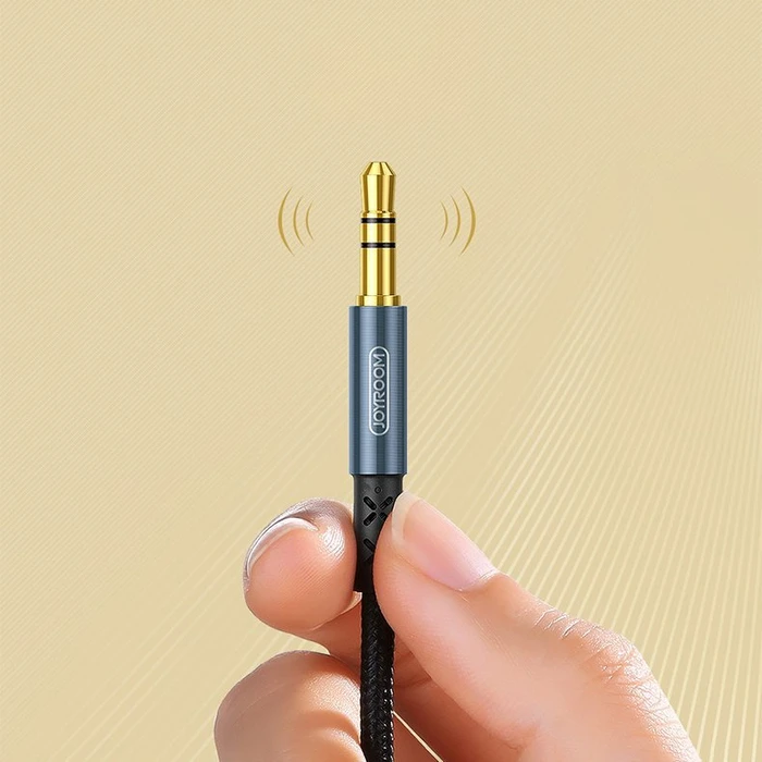 Joyroom stereo audio AUX cable 3,5 mm mini jack 1 m dark blue (SY-10A1)