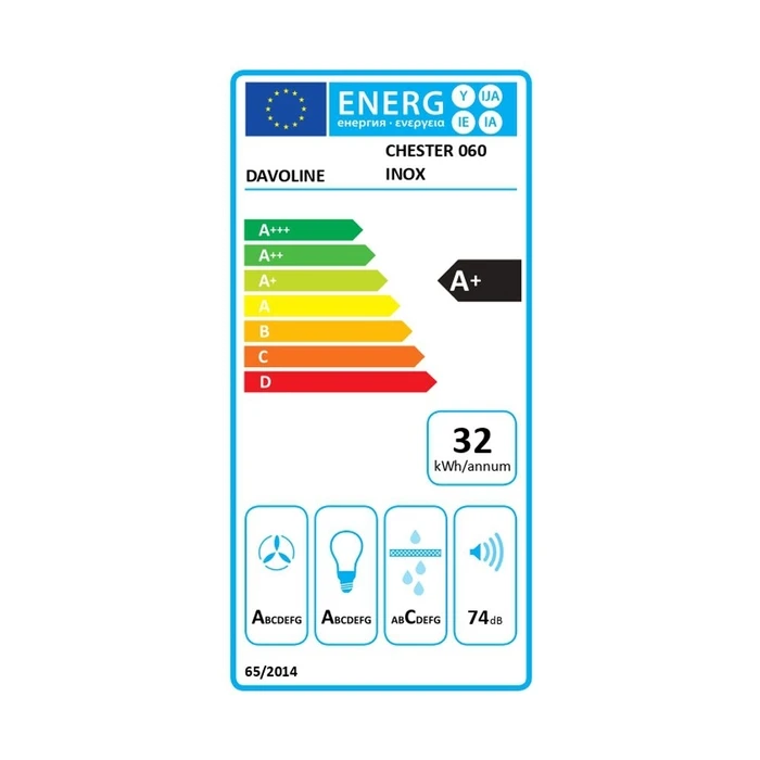 Απορροφητήρας Καμινάδα Davoline Chester 060 Ix  