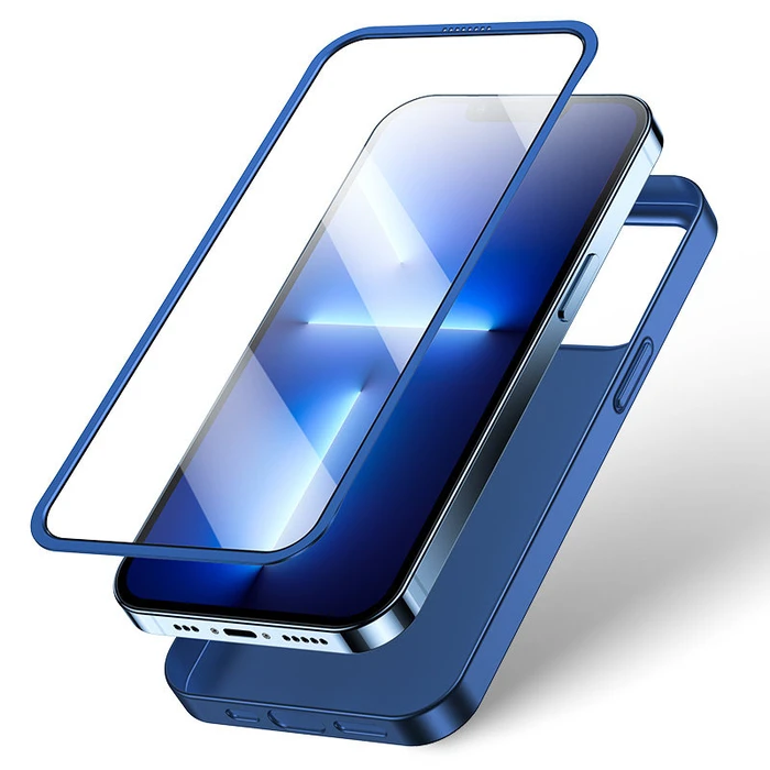 Joyroom 360 Full Case + tempered glass Apple iPhone 13 Pro Max (JR-BP928 blue)