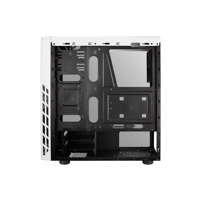 Aerocool Rift Gaming Midi Tower PC Case with Side Window and RGB Lighting - White