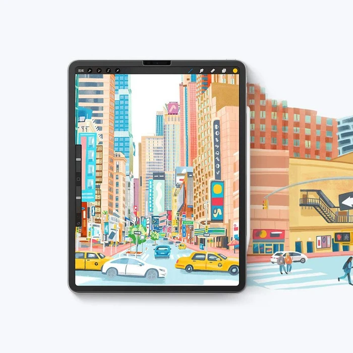Folia Hofi Paper Pro+ Apple iPad Air 10.9 2020/2022 (4, 5 gen) / iPad Pro 11 2018/2020/2021 (1, 2, 3 gen) / iPad Air 11 2024 (6 gen) Matte Clear [2 PACK]