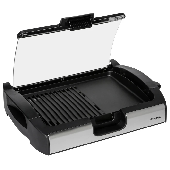 Steba Electric Tabletop Raclette Grill Aluminum 2200W Stainless Steel with Lid 40x29 cm (06.49.00)