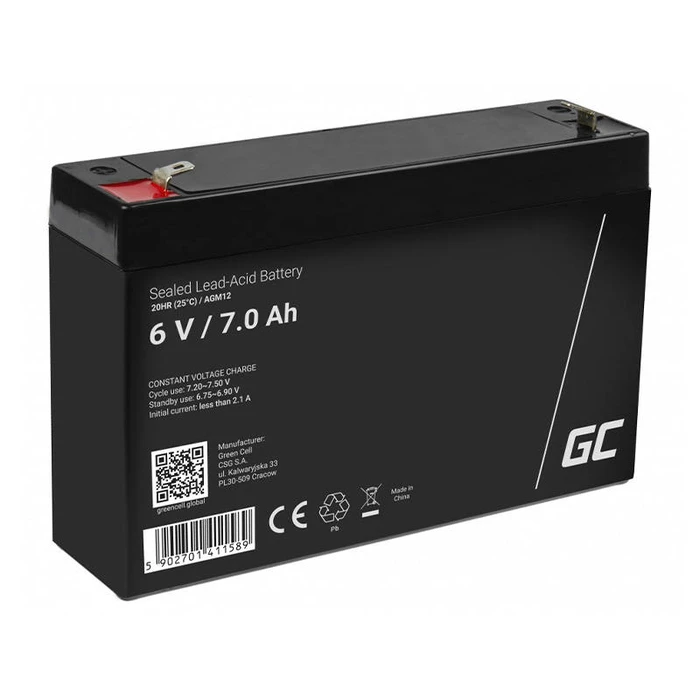 Μπαταρία UPS Rechargeable battery AGM 6V 7Ah Maintenancefree ALARM