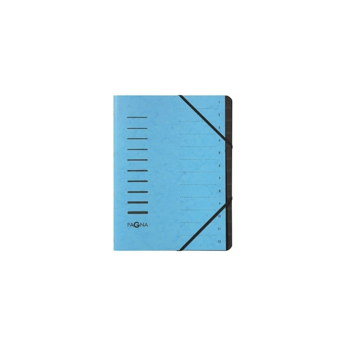 PAGNA Ordnungsmappe 12 Fächer 1-12 light blue (MPN 40059-18, EAN 4013951014312)