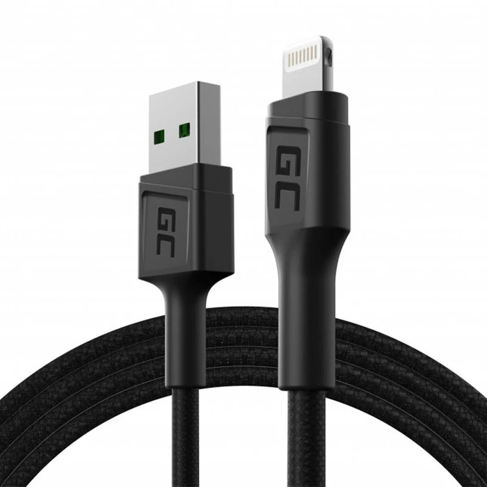 Καλώδιο USB to Lightning Green Cell GC 120cm iPhone iPad iPod quick charging