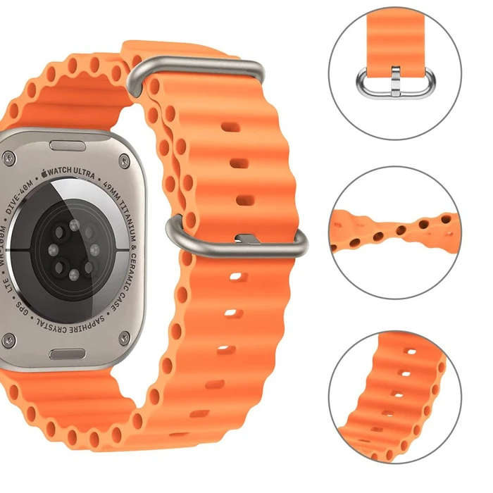 Tech-Protect Iconband Pro Apple Watch 4/5/6/7/SE/8/9/Ultra 44/45/49mm Orange