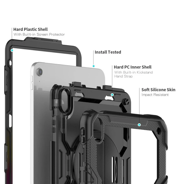 Tech-Protect Solid360 Apple iPad 10.9" 2022 / 11" 2025 Black