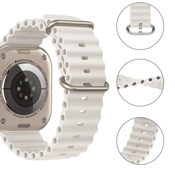 Belt Tech-Protect Iconband Pro Apple Watch 4/5/6/7/SE/8/9/Ultra 44/45/49mm Beige