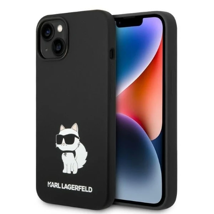 Karl Lagerfeld KLHCP14MSNCHBCK Apple iPhone 14 Plus / 15 Plus hardcase black Silicone Choupette