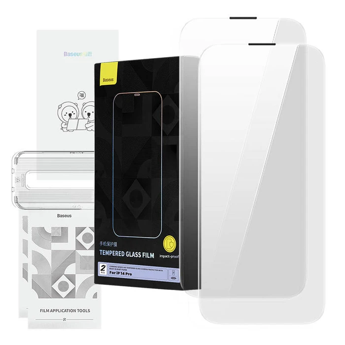 Screen Protector Baseus Corning for iPhone 14 Pro with built-in dust filter