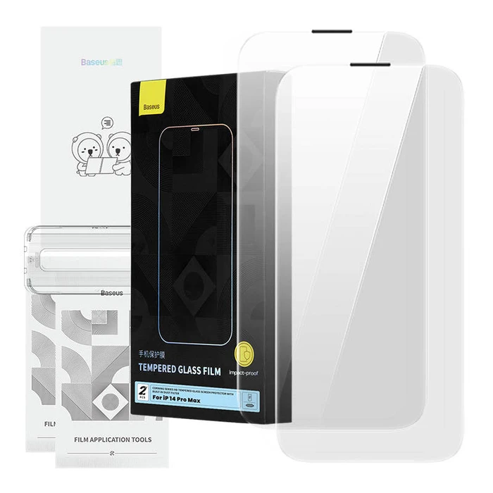 Screen Protector Baseus Corning for iPhone 14 Pro with built-in dust filter