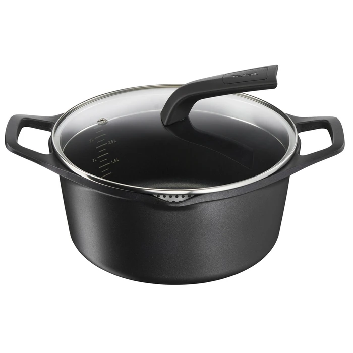 Tefal Pot with Lid E2494644 Black ? 24 cm