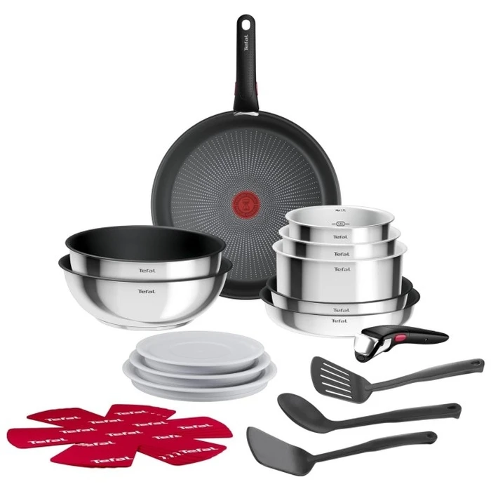 Tefal Ingenio Emotion L897SK04 — 20-piece cookware set, silver