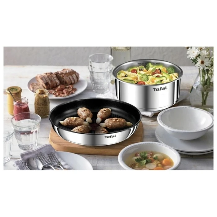 Tefal Ingenio Emotion L897SK04 — 20-piece cookware set, silver