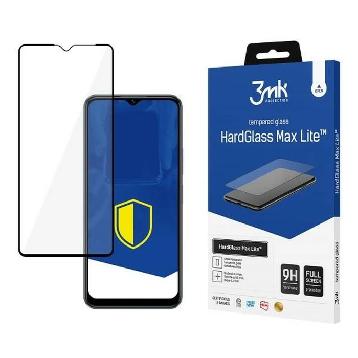 3MK HardGlass Max Lite Vivo Y16/Y22s black
