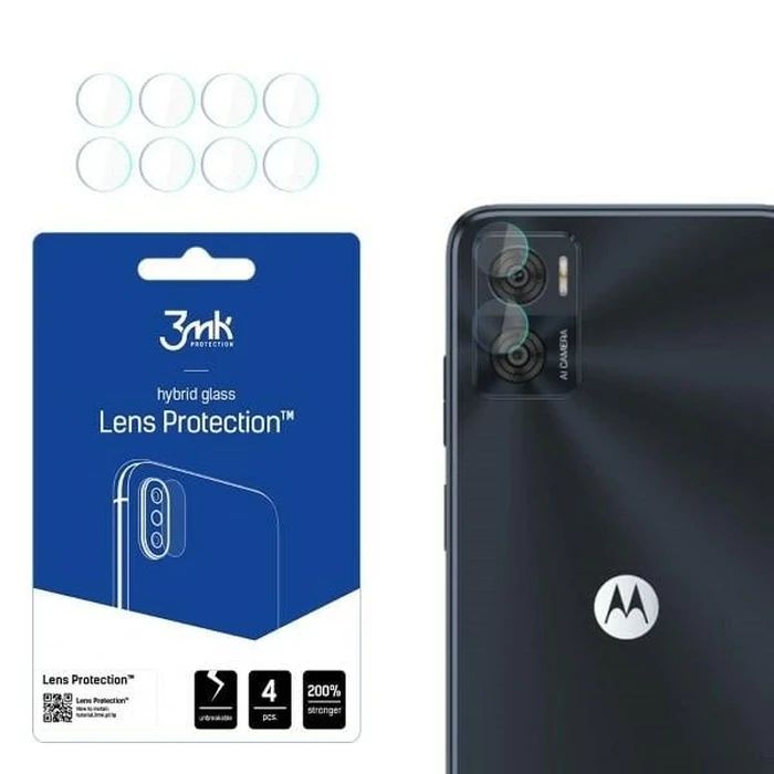 3MK Lens Protect Motorola Moto E22 [4 PACK]
