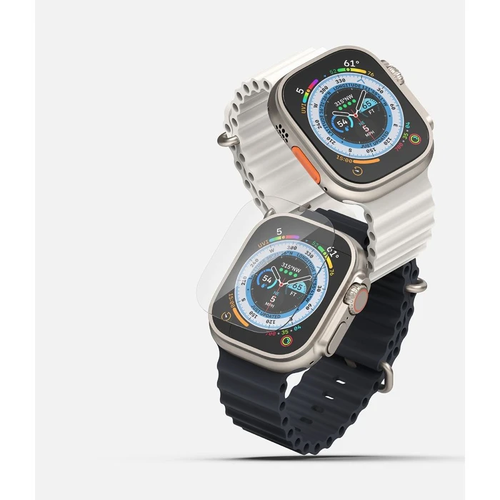Tempered glass Ringke ID Glass Apple Watch Ultra 1 / 2 / 3 49mm Clear [4 PACK]