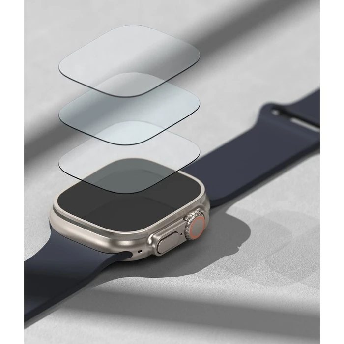 Tempered glass Ringke ID Glass Apple Watch Ultra 1 / 2 / 3 49mm Clear [4 PACK]