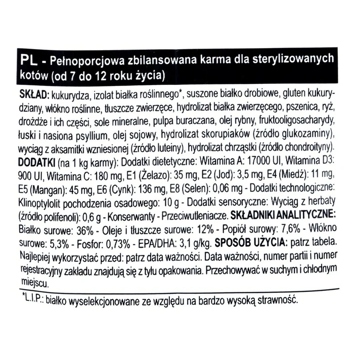Γατοτροφή Royal Canin Sterilised 37 Ενηλίκων Κοτόπουλο Πουλιά 400 g