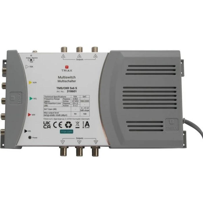 Πολυδιακόπτης Δορυφορικών Triax TMS/CKR 5x6 S