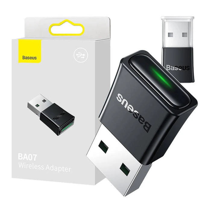 Bluetooth Adapter Baseus Wireless Black BA07