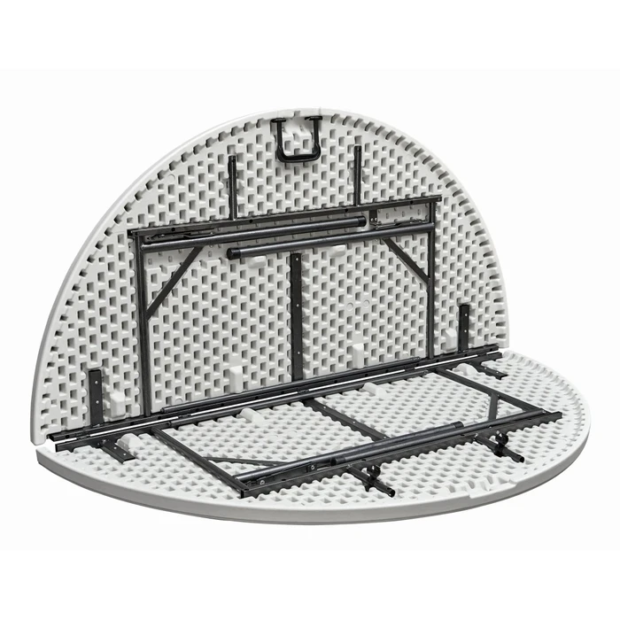 Velco Foldable Round Catering Metal Table  160 cm Diameter x 74 cm Height  White (SKU 31-33750, EAN 5203464033750)