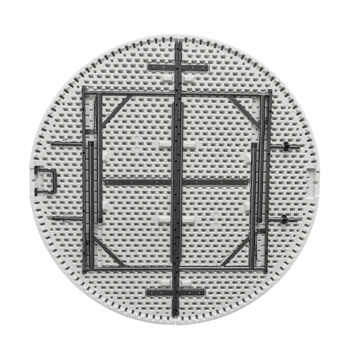 Velco Foldable Round Catering Metal Table  160 cm Diameter x 74 cm Height  White (SKU 31-33750, EAN 5203464033750)