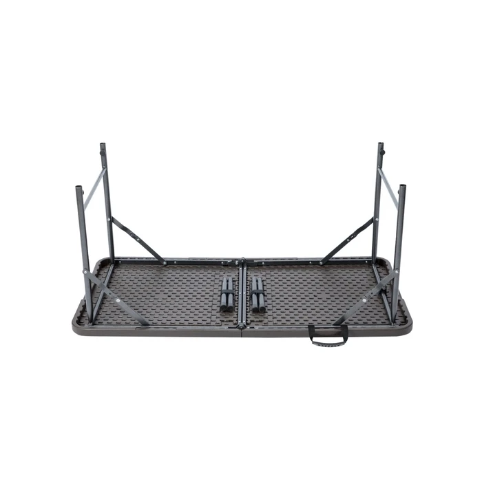 Foldable Metal Catering Table (Suitcase) - 120x60x74 cm, Wood Imitation (Velco, SKU 31-37840, EAN 5203464037840)