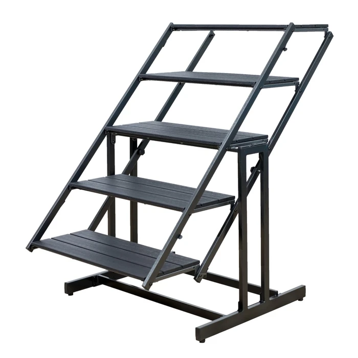 Metal Folding Catering Table - Shelving / Multi-purpose - Brown