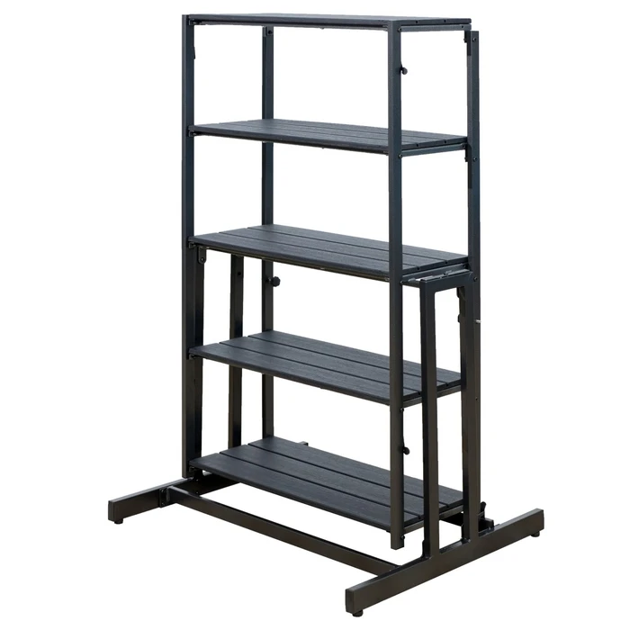 Metal Folding Catering Table - Shelving / Multi-purpose - Brown
