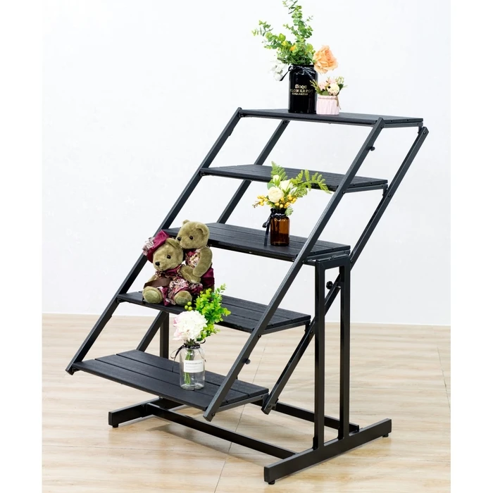 Metal Folding Catering Table - Shelving / Multi-purpose - Brown