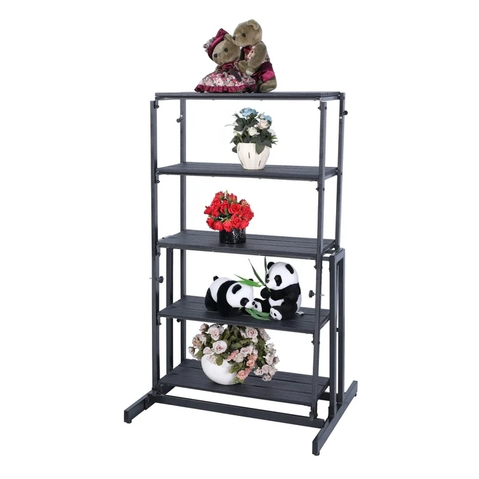 Metal Folding Catering Table - Shelving / Multi-purpose - Brown