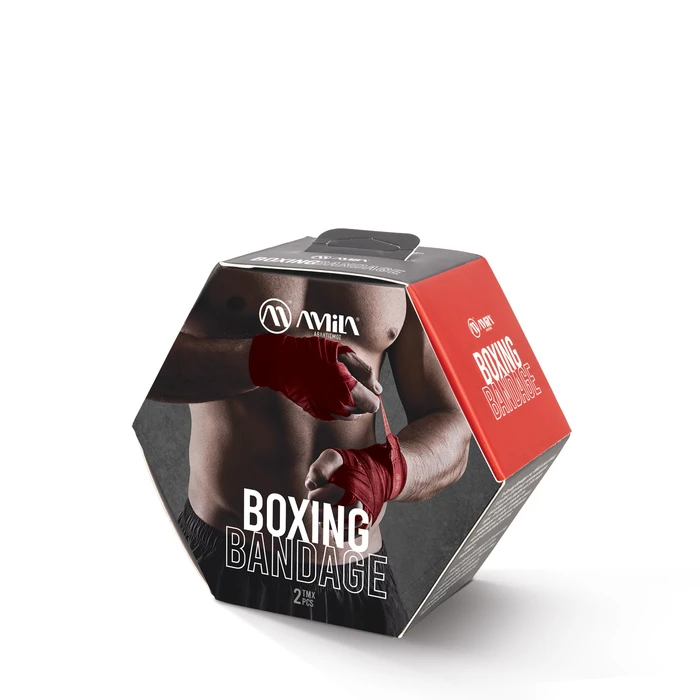 Μπαντάζ Πυγμαχίας Amila HandWrap 4,5m Κόκκινο