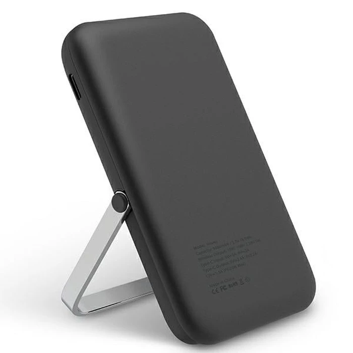 Powerbank UNIQ Hoveo 5000mAh USB-C 20W PD Fast charge Wireless Magnetic charcoal grey