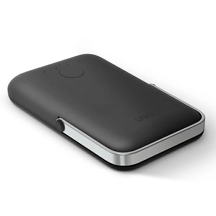Powerbank UNIQ Hoveo 5000mAh USB-C 20W PD Fast charge Wireless Magnetic charcoal grey